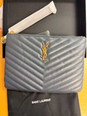 New Saint Laurent Monogram A5 Pouch Wristlet
